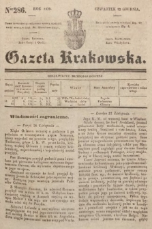 Gazeta Krakowska. 1839, nr 286