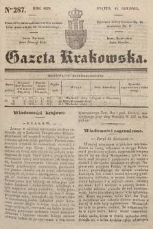 Gazeta Krakowska. 1839, nr 287