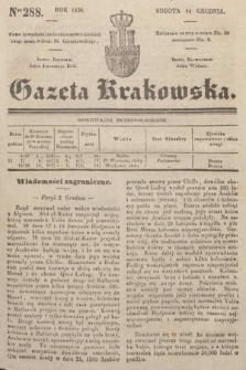 Gazeta Krakowska. 1839, nr 288