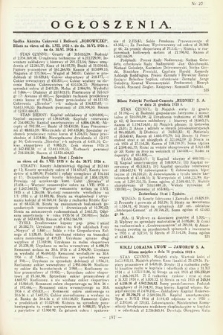 Ogłoszenia [dodatek do Dziennika Urzędowego Ministerstwa Skarbu]. 1936, nr 27