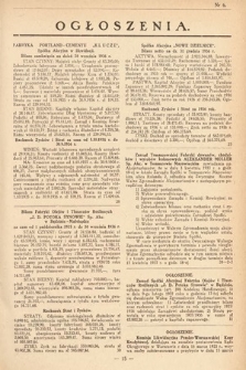 Ogłoszenia [dodatek do Dziennika Urzędowego Ministerstwa Skarbu]. 1937, nr 6