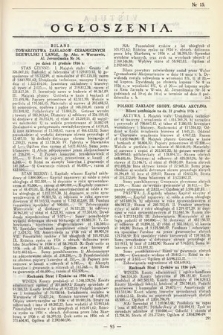 Ogłoszenia [dodatek do Dziennika Urzędowego Ministerstwa Skarbu]. 1937, nr 15