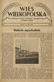 Wieś Wielkopolska : czasopismo rolnicze poświęcone organizacji wsi i produkcji rolnej. R. 2, 1946, Nr 3