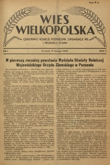 Wieś Wielkopolska : czasopismo rolnicze poświęcone organizacji wsi i produkcji rolnej. R. 2, 1946, Nr 4