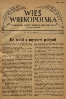 Wieś Wielkopolska : czasopismo rolnicze poświęcone organizacji wsi i produkcji rolnej. R. 3, 1947, Nr 3