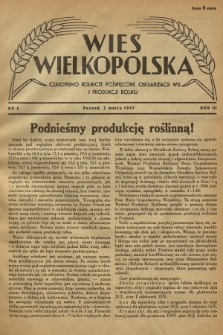 Wieś Wielkopolska : czasopismo rolnicze poświęcone organizacji wsi i produkcji rolnej. R. 3, 1947, Nr 5