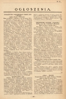 Ogłoszenia [dodatek do Dziennika Urzędowego Ministerstwa Skarbu]. 1937, nr 31