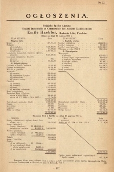 Ogłoszenia [dodatek do Dziennika Urzędowego Ministerstwa Skarbu]. 1937, nr 33