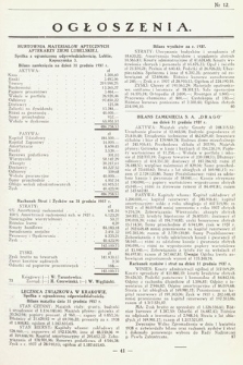 Ogłoszenia [dodatek do Dziennika Urzędowego Ministerstwa Skarbu]. 1938, nr 12