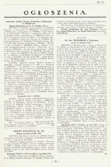 Ogłoszenia [dodatek do Dziennika Urzędowego Ministerstwa Skarbu]. 1938, nr 15