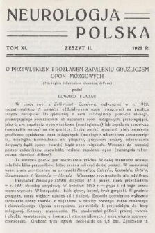 Neurologja Polska. T. 11, 1928, z. 2