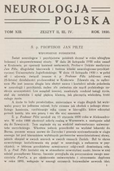 Neurologja Polska. T. 13, 1930, z. 2-4