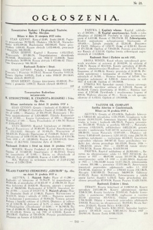 Ogłoszenia [dodatek do Dziennika Urzędowego Ministerstwa Skarbu]. 1938, nr 21