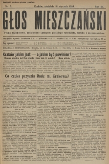 Głos Mieszczański : pismo tygodniowe poświęcone sprawom polskiego rękodzieła, handlu i mieszczaństwa. R. 3, 1926, nr 5