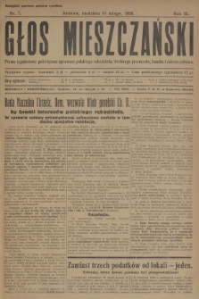 Głos Mieszczański : pismo tygodniowe poświęcone sprawom polskiego rękodzieła, drobnego przemysłu, handlu i mieszczaństwa. R. 3, 1926, nr 7