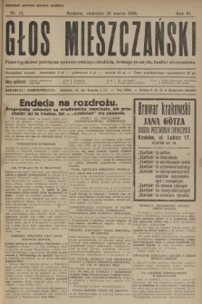 Głos Mieszczański : pismo tygodniowe poświęcone sprawom polskiego rękodzieła, drobnego przemysłu, handlu i mieszczaństwa. R. 3, 1926, nr 13