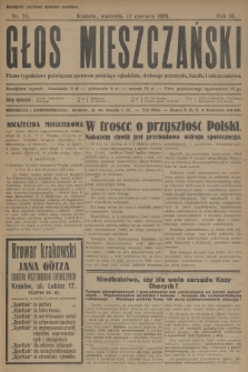 Głos Mieszczański : pismo tygodniowe poświęcone sprawom polskiego rękodzieła, drobnego przemysłu, handlu i mieszczaństwa. R. 3, 1926, nr 24