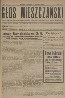 Głos Mieszczański : pismo tygodniowe poświęcone sprawom polskiego rękodzieła, drobnego przemysłu, handlu i mieszczaństwa. R. 3, 1926, nr 26