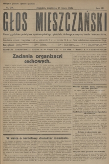 Głos Mieszczański : pismo tygodniowe poświęcone sprawom polskiego rękodzieła, drobnego przemysłu, handlu i mieszczaństwa. R. 3, 1926, nr 29