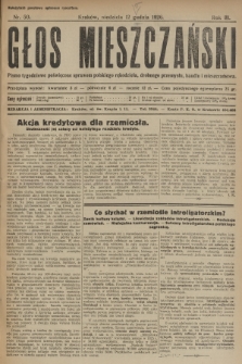 Głos Mieszczański : pismo tygodniowe poświęcone sprawom polskiego rękodzieła, drobnego przemysłu, handlu i mieszczaństwa. R. 3, 1926, nr 50