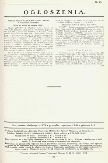 Ogłoszenia [dodatek do Dziennika Urzędowego Ministerstwa Skarbu]. 1938, nr 28