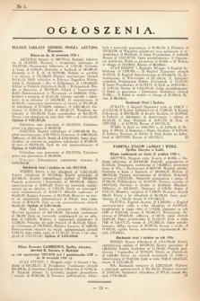 Ogłoszenia [dodatek do Dziennika Urzędowego Ministerstwa Skarbu]. 1939, nr 5