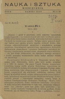 Nauka i Sztuka. R. 2, 1946, T. 2, nr 3 (6)