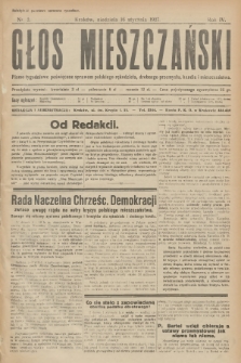 Głos Mieszczański : pismo tygodniowe poświęcone sprawom polskiego rękodzieła, drobnego przemysłu, handlu i mieszczaństwa. R. 4, 1927, nr 2