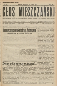 Głos Mieszczański : pismo tygodniowe poświęcone sprawom polskiego rękodzieła, drobnego przemysłu, handlu i mieszczaństwa. R. 4, 1927, nr 11