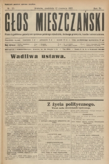 Głos Mieszczański : pismo tygodniowe poświęcone sprawom polskiego rękodzieła, drobnego przemysłu, handlu i mieszczaństwa. R. 4, 1927, nr 23