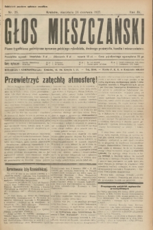 Głos Mieszczański : pismo tygodniowe poświęcone sprawom polskiego rękodzieła, drobnego przemysłu, handlu i mieszczaństwa. R. 4, 1927, nr 25