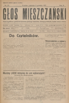 Głos Mieszczański : pismo tygodniowe poświęcone sprawom polskiego rękodzieła, drobnego przemysłu, handlu i mieszczaństwa. R. 4, 1927, nr 30