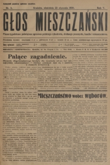 Głos Mieszczański : pismo tygodniowe poświęcone sprawom polskiego rękodzieła, drobnego przemysłu, handlu i mieszczaństwa. R. 5, 1928, nr 3