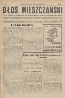 Głos Mieszczański : pismo tygodniowe poświęcone sprawom polskiego rękodzieła, handlu i mieszczaństwa. R. 1, 1924, nr 5