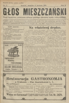 Głos Mieszczański : pismo tygodniowe poświęcone sprawom polskiego rękodzieła, handlu i mieszczaństwa. R. 2, 1925, nr 2