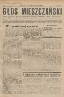 Głos Mieszczański : pismo tygodniowe poświęcone sprawom polskiego rękodzieła, handlu i mieszczaństwa. R. 2, 1925, nr 8