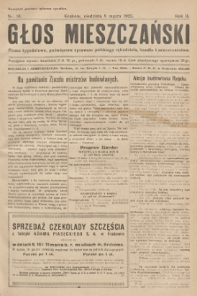 Głos Mieszczański : pismo tygodniowe poświęcone sprawom polskiego rękodzieła, handlu i mieszczaństwa. R. 2, 1925, nr 10