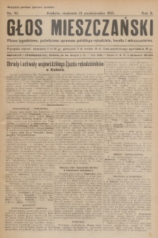 Głos Mieszczański : pismo tygodniowe poświęcone sprawom polskiego rękodzieła, handlu i mieszczaństwa. R. 2, 1925, nr 42