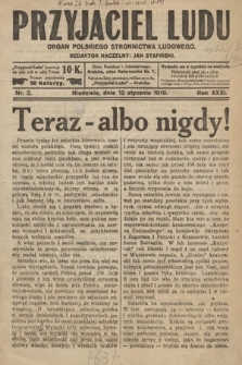 Przyjaciel Ludu : organ Polskiego Stronnictwa Ludowego. 1919, nr 2