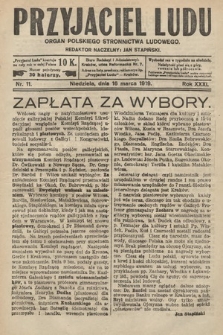 Przyjaciel Ludu : organ Polskiego Stronnictwa Ludowego. 1919, nr 11