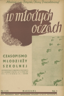 W Młodych Oczach : czasopismo młodzieży szkolnej. R. 3, 1939, Nr 4