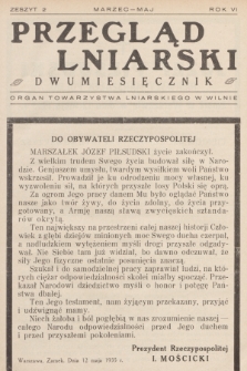 Przegląd Lniarski : organ Towarzystwa Lniarskiego w Wilnie. R. 6, 1935, z. 2