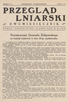 Przegląd Lniarski : organ Towarzystwa Lniarskiego w Wilnie. R. 6, 1935, z. 5