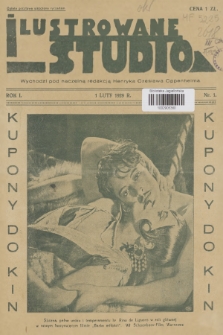 Ilustrowane Studio : [dwutygodnik artystyczny]. R. 1, 1929, Nr 1