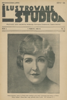 Ilustrowane Studio : [dwutygodnik artystyczny]. R. 1, 1929, Nr 2
