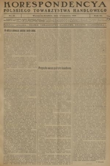 Korespondencya Polskiego Towarzystwa Handlowego. R. 3, 1919, nr 14