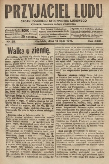 Przyjaciel Ludu : organ Polskiego Stronnictwa Ludowego. 1919, nr 28