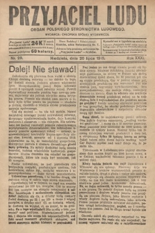 Przyjaciel Ludu : organ Polskiego Stronnictwa Ludowego. 1919, nr 29
