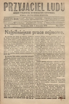 Przyjaciel Ludu : organ Polskiego Stronnictwa Ludowego. 1919, nr 36
