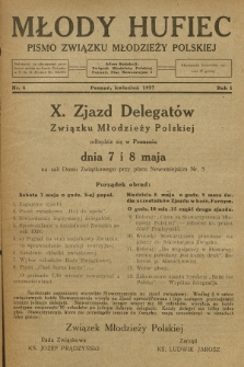 Młody Hufiec : pismo Związku Młodzieży Polskiej. R. 1, 1927, nr 4